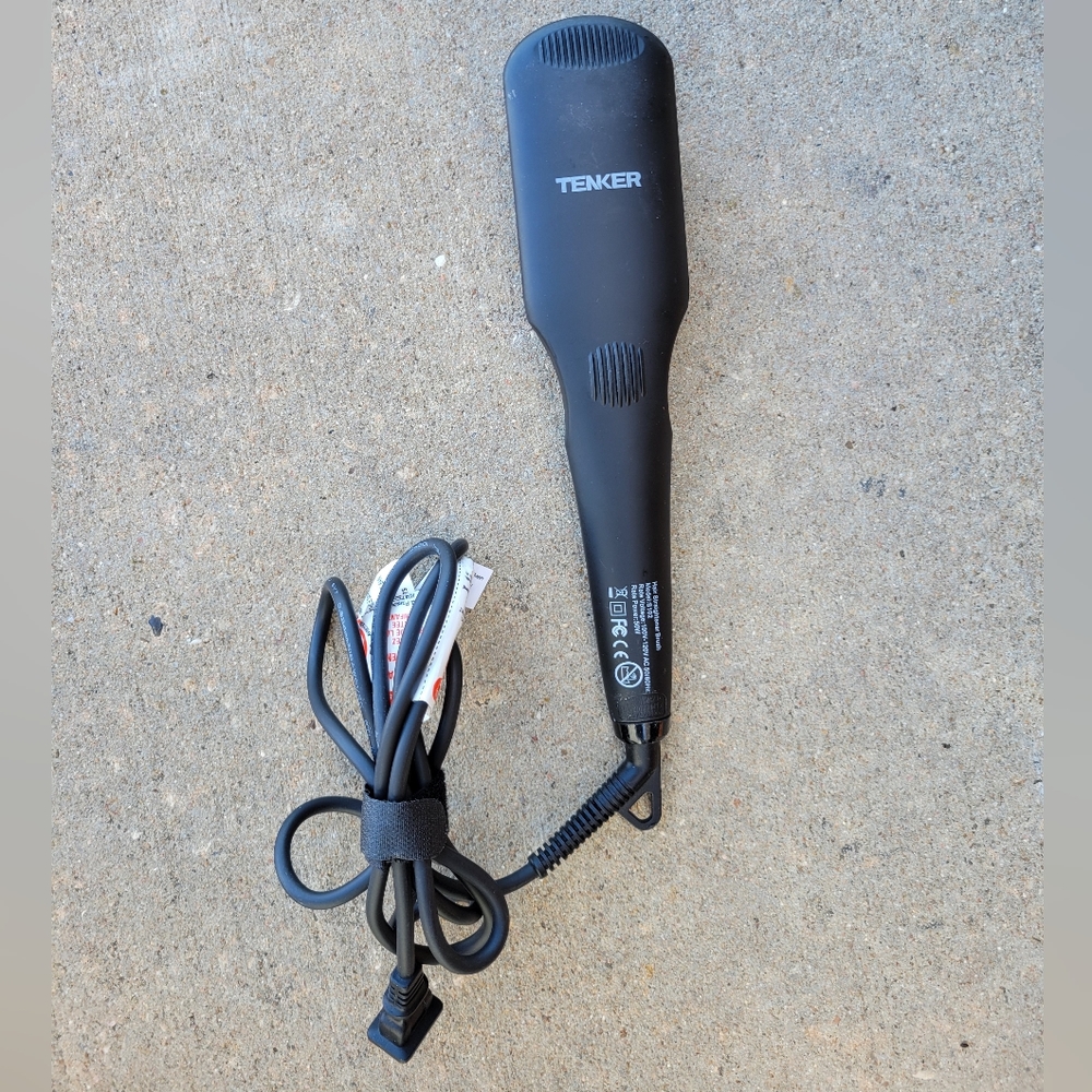 Tenker Black Hair Straightener Brush